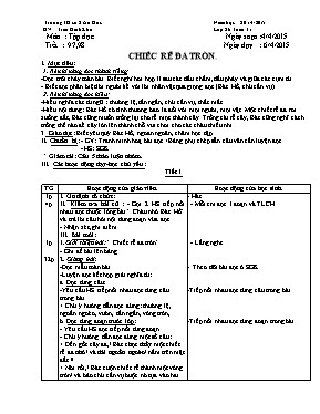 Giáo án Lớp 2 - Tuần 31 - Năm học 2014-2015